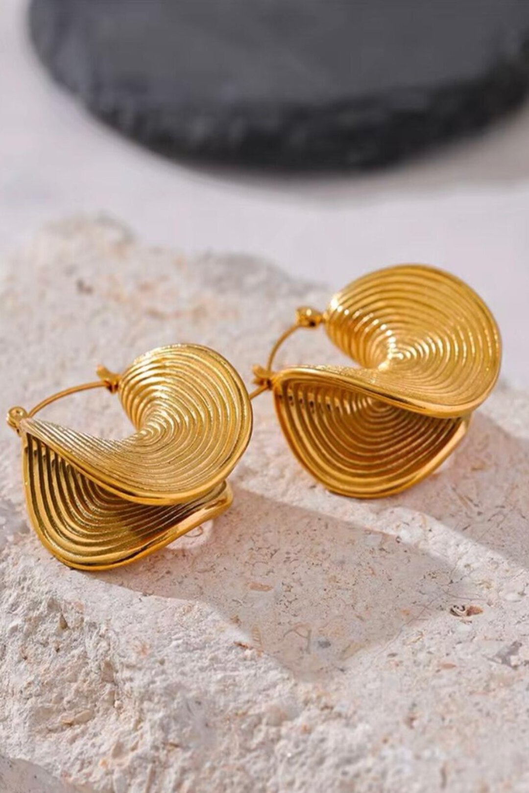 The Wave Wing (Geometric Statement Earring)